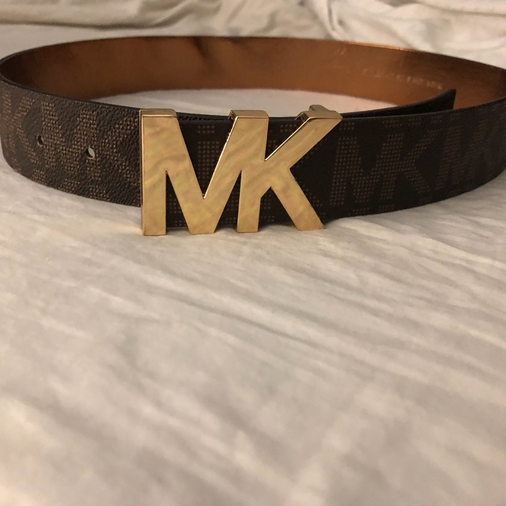 Michael Kors Brown Mono Belt
